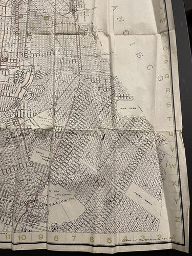 1910 San Francisco Indexed Pocket Map Britton Rey’s California USA Antique Rare