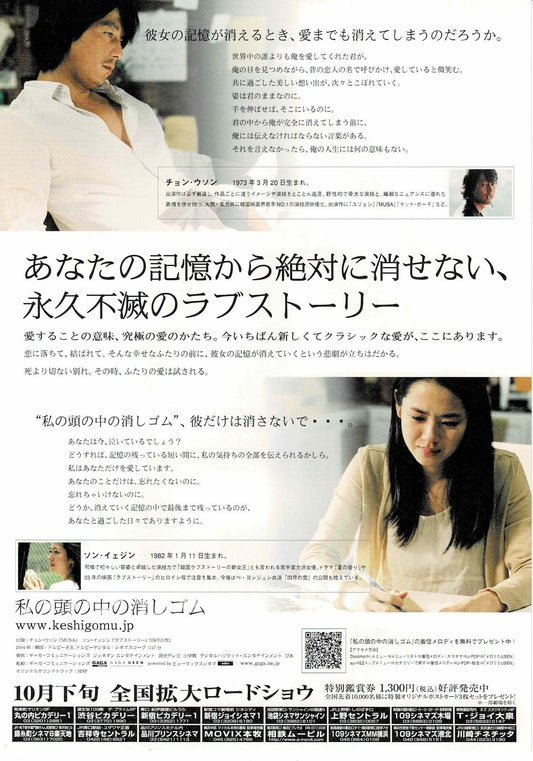 A Moment to Remember 2004 Paul Klee Japanese Mini Movie Poster Chirashi Flyer B5