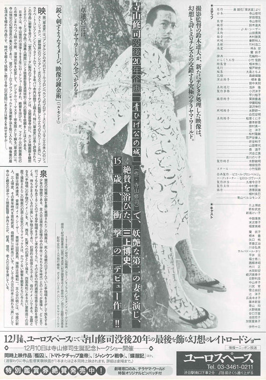 Grass Labyrinth 1979 Shuji Terayama Japanese Mini Movie Poster Chirashi Flyer B5