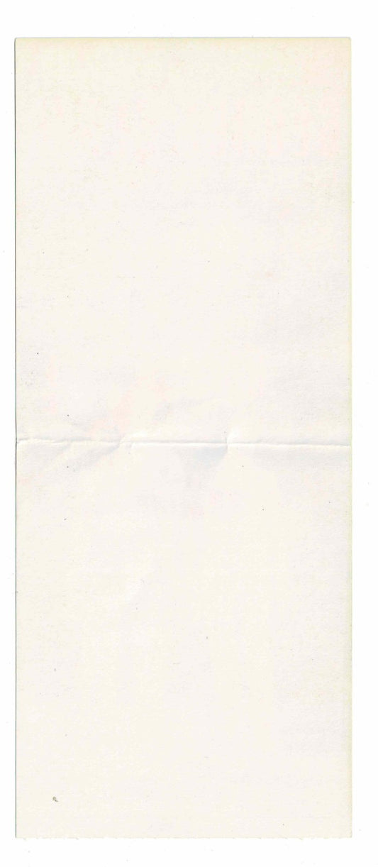 George Segal Exhibition Vintage Ticket Stub Seibu Museum of Art Japanese Japan