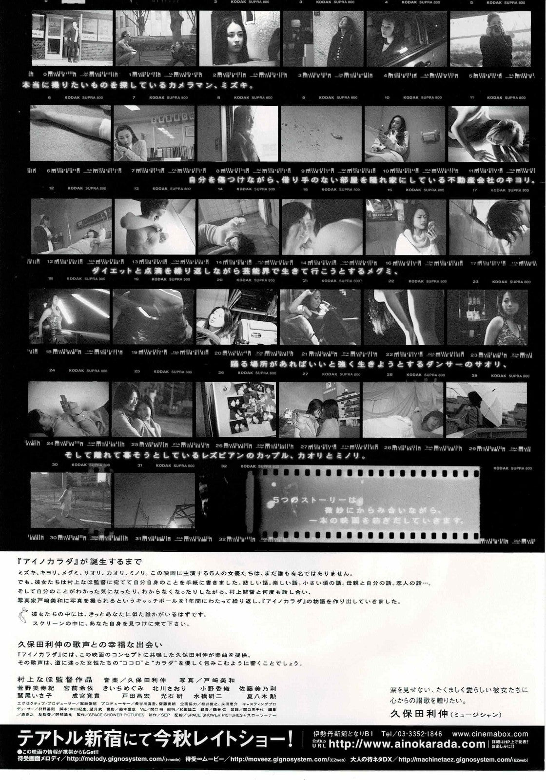 Ai no Karada 2003 Body of Love Japanese Org. Mini Movie Poster Chirashi Flyer B5