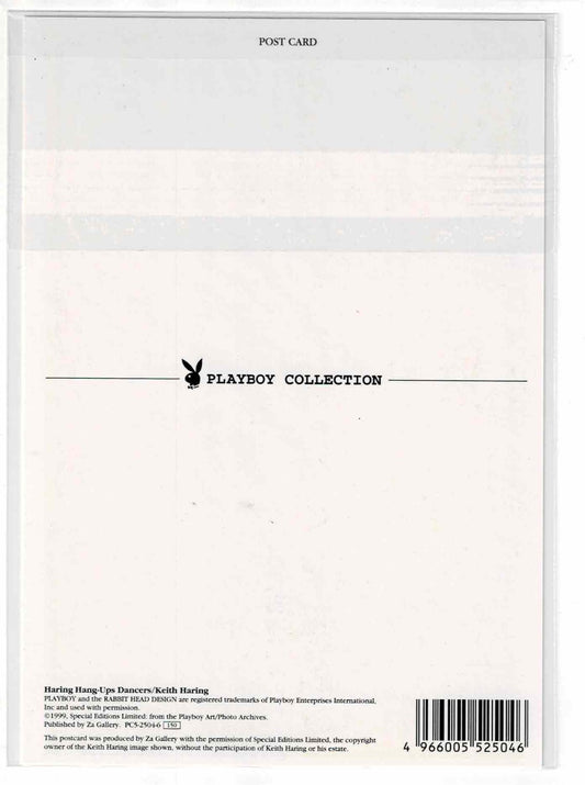 Keith Haring Playboy Collection Postcard 1999 Za Gallery Original PVC Sleeve NOS