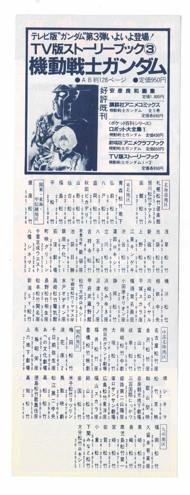1981 Mobile Suit Gundam II Soldiers of Sorrow Japanese Ticket Discount Full Stub