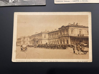 Warszawa Varsovie Warsaw Poland Lot Rare Postcard Photo Zamkowy Dworzec Wschodni