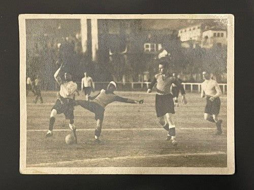 Antique Original Spain Football Team Match Real Photo Postcard Signed Barcelona
