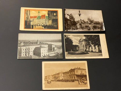 Warszawa Varsovie Warsaw Poland Lot Rare Postcard Photo Zamkowy Dworzec Wschodni