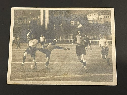 Antique Original Spain Football Team Match Real Photo Postcard Signed Barcelona