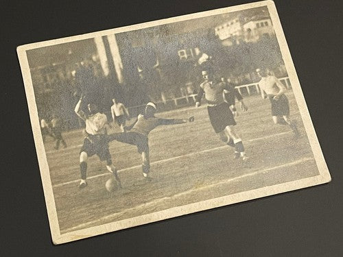 Antique Original Spain Football Team Match Real Photo Postcard Signed Barcelona