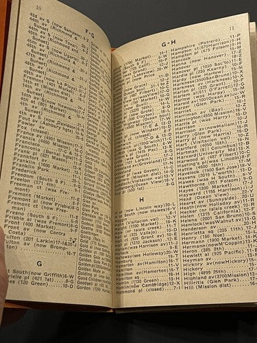 1910 San Francisco Indexed Pocket Map Britton Rey’s California USA Antique Rare