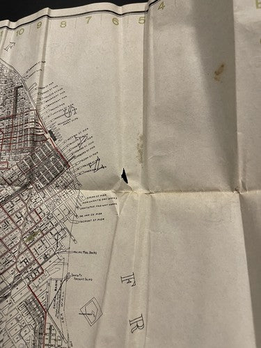 1910 San Francisco Indexed Pocket Map Britton Rey’s California USA Antique Rare