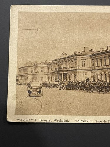 Warszawa Varsovie Warsaw Poland Lot Rare Postcard Photo Zamkowy Dworzec Wschodni
