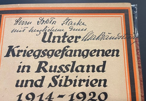 1922 Elsa Brandstrom Signed Antique Rare Book Sweedish Nurse Russia Siberia Vtg