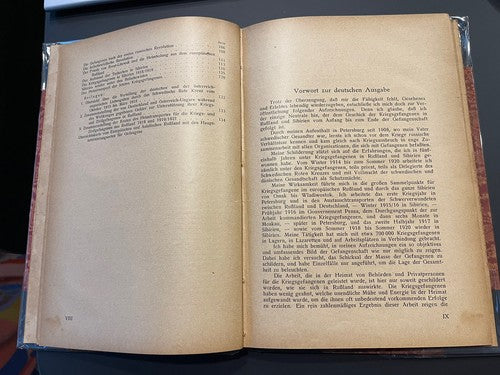 1922 Elsa Brandstrom Signed Antique Rare Book Sweedish Nurse Russia Siberia Vtg