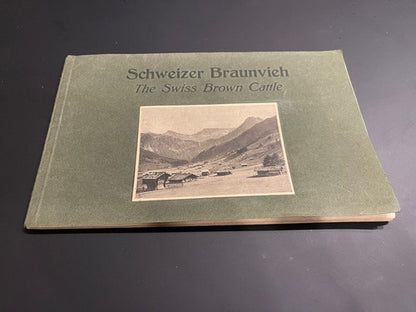 1920s Antique Schweizer Braunvieh The Swiss Brown Cattle Booklet Agricultural