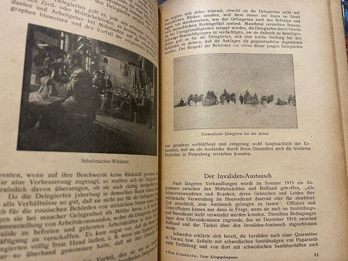 1922 Elsa Brandstrom Signed Antique Rare Book Sweedish Nurse Russia Siberia Vtg