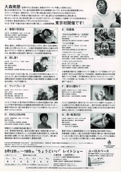 Natural Born Chaos 2005 Nao Ohmori Japanese Mini Movie Poster Chirashi Flyer B5