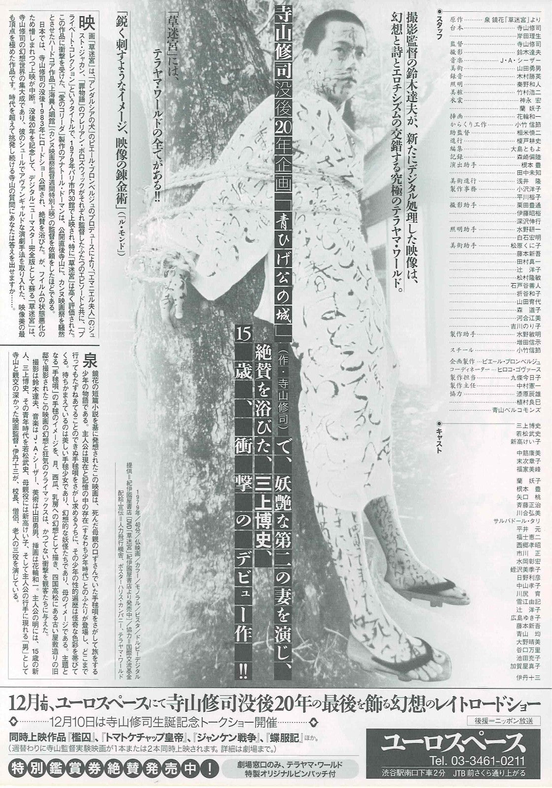 Grass Labyrinth 1979 Shuji Terayama Japanese Mini Movie Poster Chirashi Flyer B5