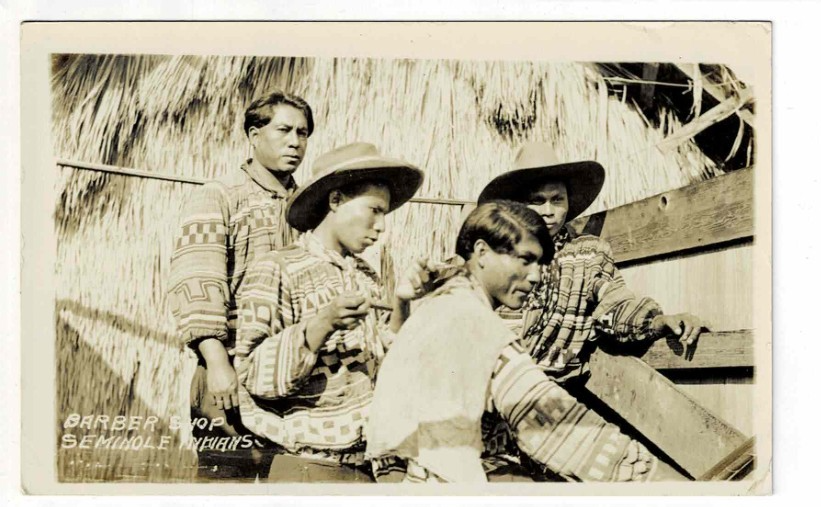 Antique Seminole Indian RPPC Postcards Musa Isle Miami Florida Everglades 1930s