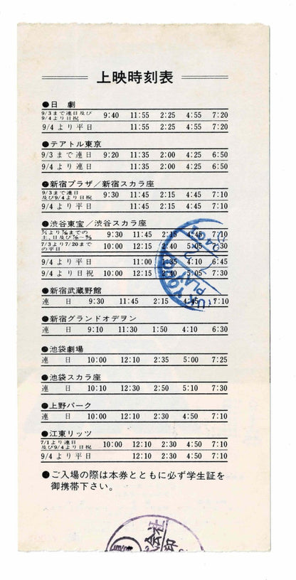 Star Wars Empire Strikes Back Jedi 5pc Japan Movie Ticket Stub Vintage Lot Lucas