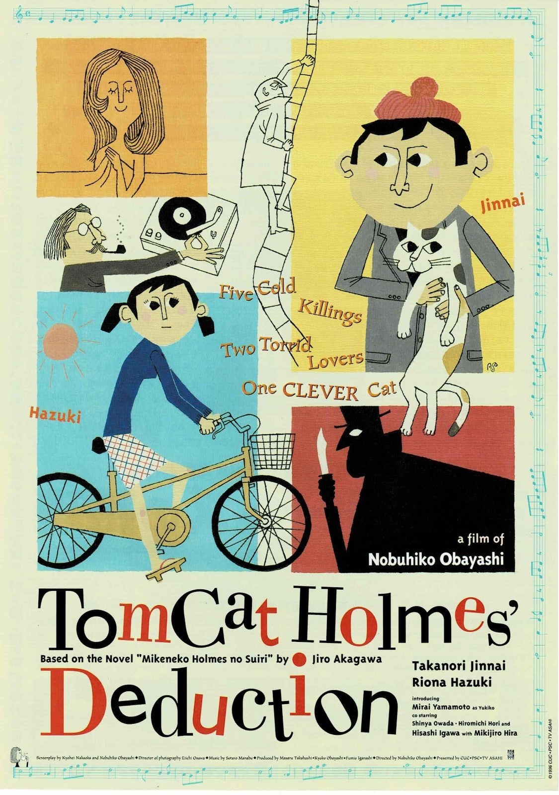Tom Cat Holmes' Deduction 1996 Obayashi JP Mini Movie Poster Chirashi Flyer B5