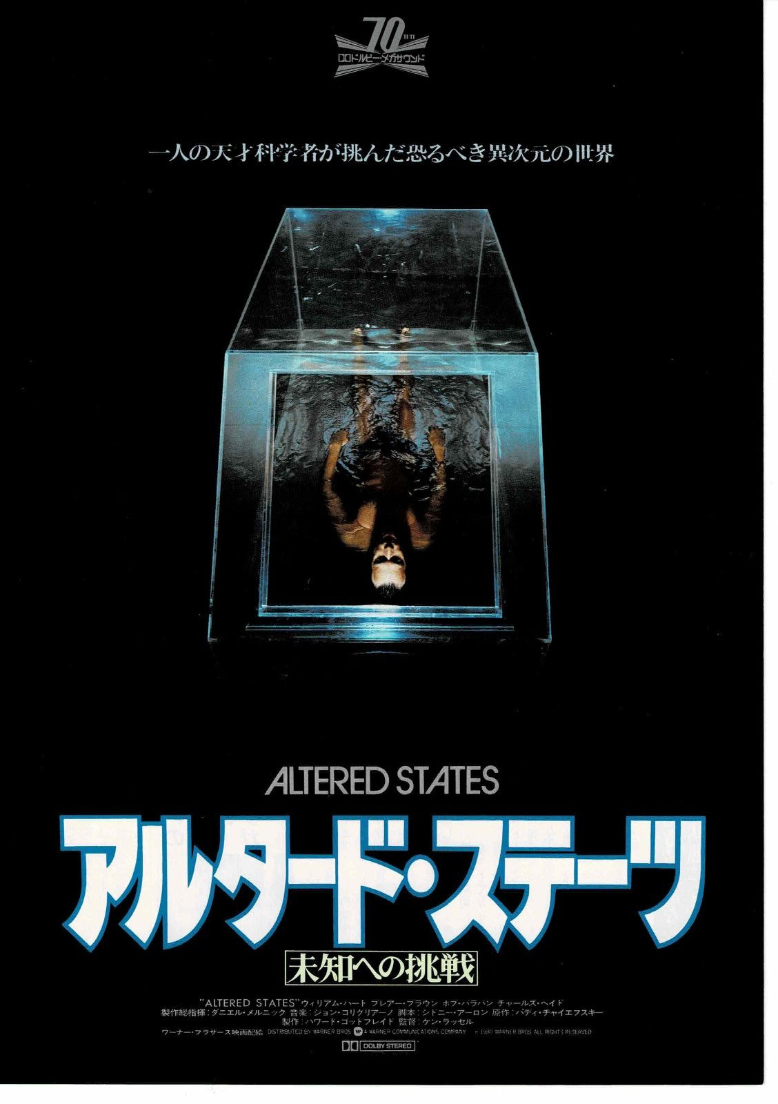 Altered States 1980 Ken Russell Japanese Mini Movie Poster Chirashi Flyer B5