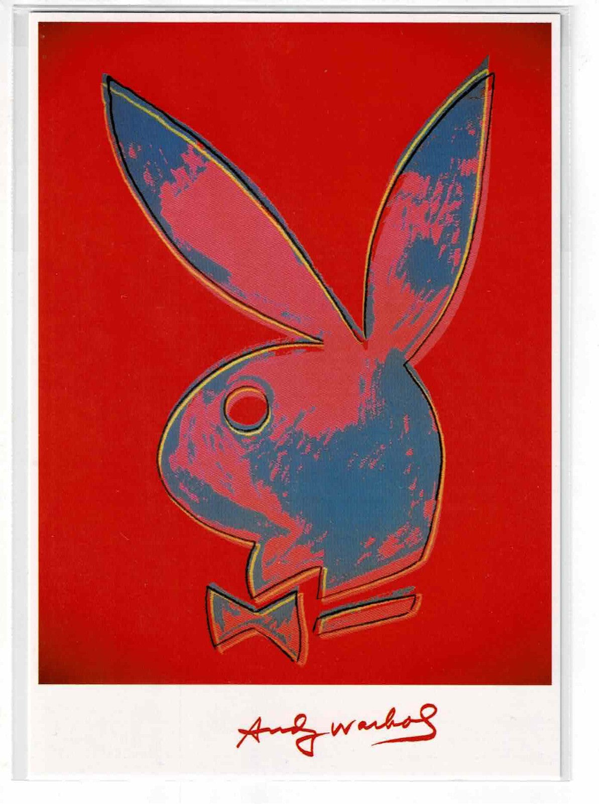 Andy Warhol Playboy Collection Postcard 1999 Playboy Magazine Cover NOS Sleeve