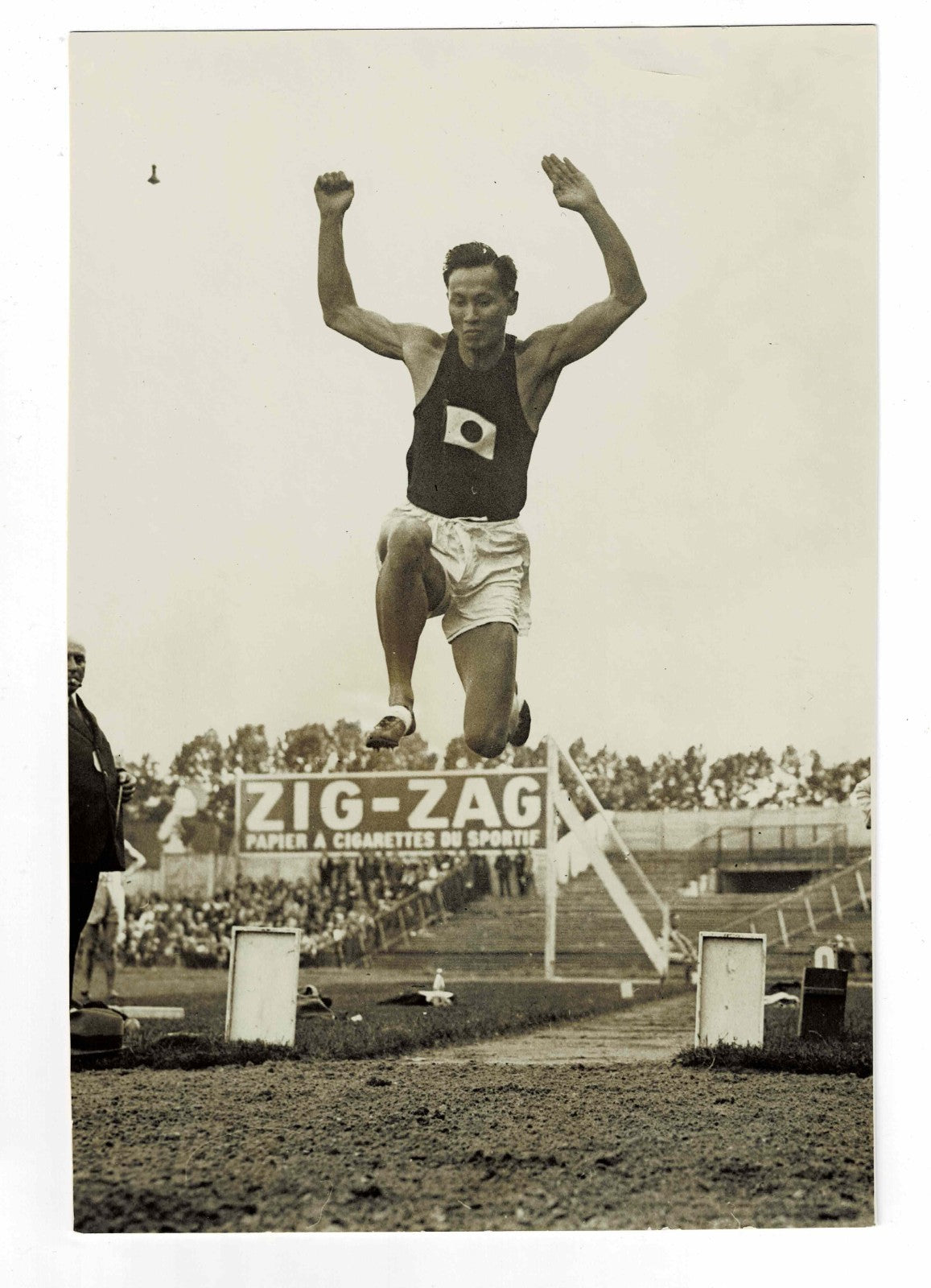 Mikio Oda Japan Olympic Champion Original Press Photo Long Jump Colombes 1930 RR