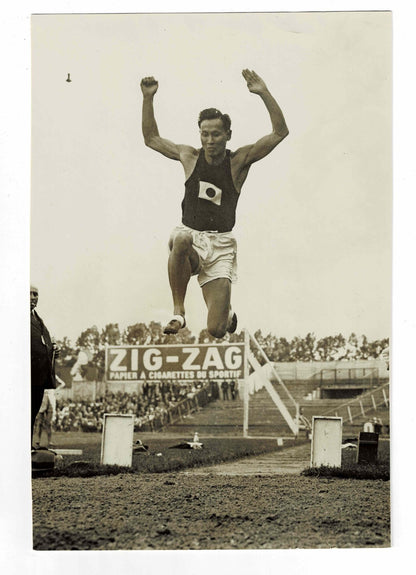 Mikio Oda Japan Olympic Champion Original Press Photo Long Jump Colombes 1930 RR