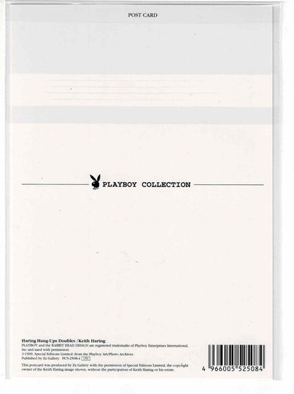 Keith Haring Playboy Collection Postcard 1999 Haring Hang-Ups Doubles NOS Sleeve