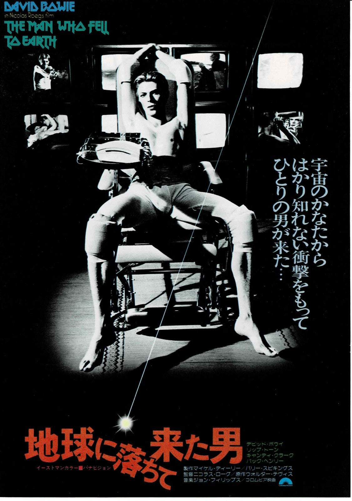 The Man Who Fell to Earth Japanese Original Mini Movie Poster Chirashi Flyer B5