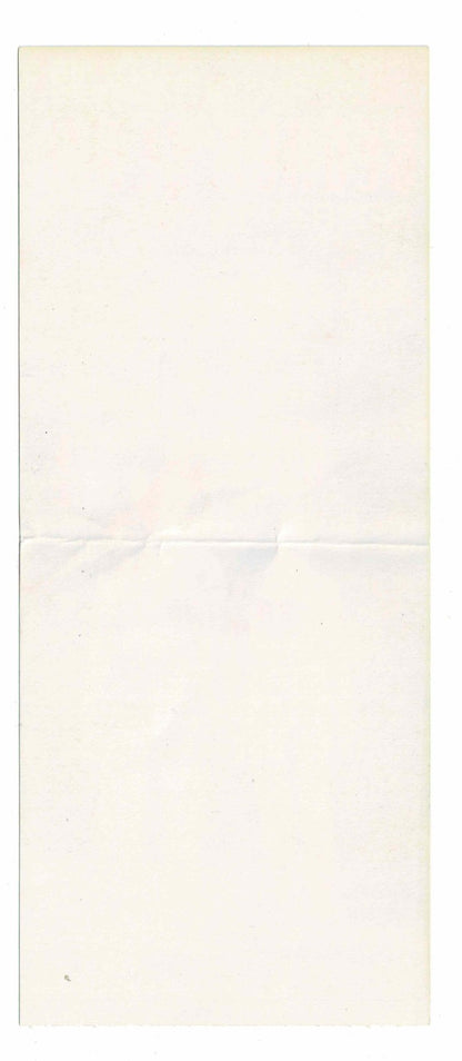 George Segal Exhibition Vintage Ticket Stub Seibu Museum of Art Japanese Japan
