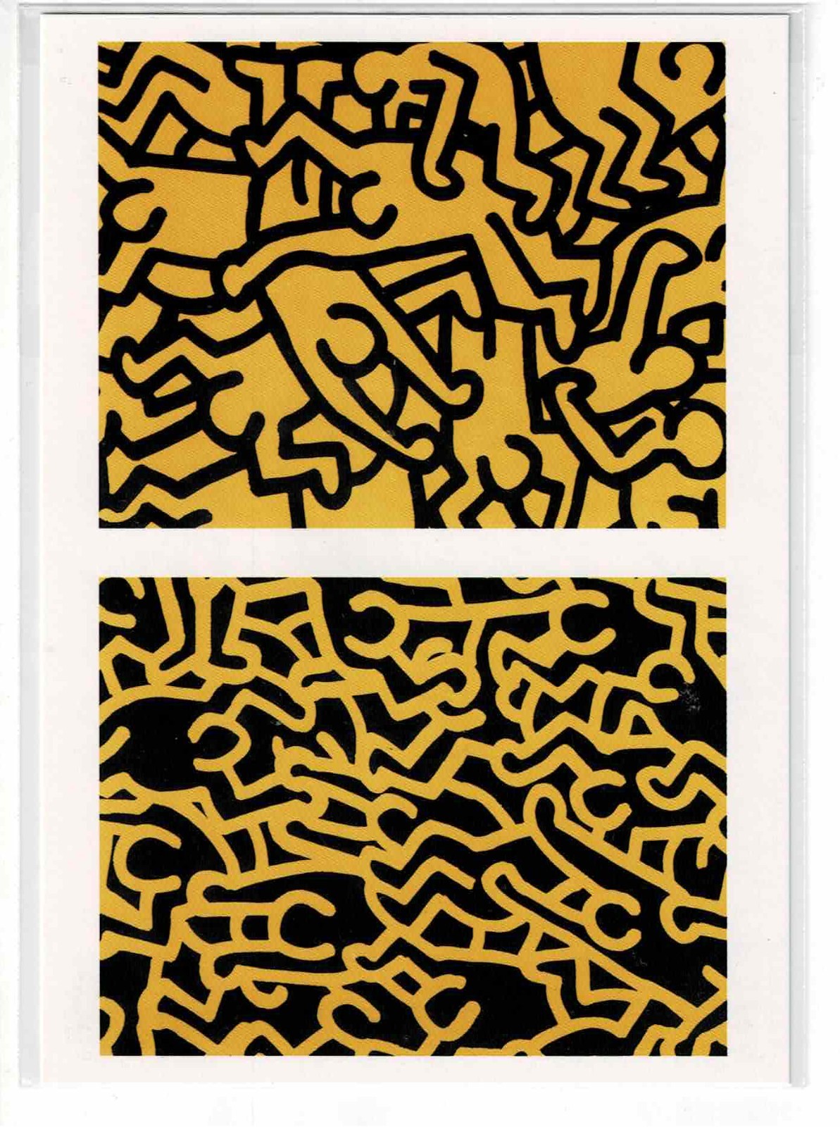 Keith Haring Playboy Collection Postcard 1999 Haring Hang-Ups Doubles NOS Sleeve