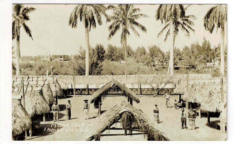 Antique Seminole Indian RPPC Postcards Musa Isle Miami Florida Everglades 1930s