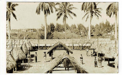 Antique Seminole Indian RPPC Postcards Musa Isle Miami Florida Everglades 1930s
