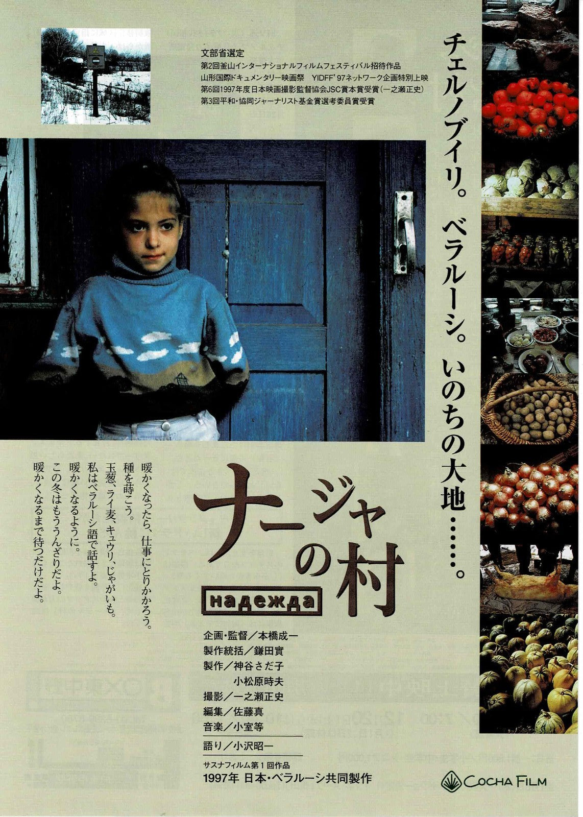 Nadya’s Village 1997 Seiichi Motohashi Japan Mini Movie Poster Chirashi Flyer B5