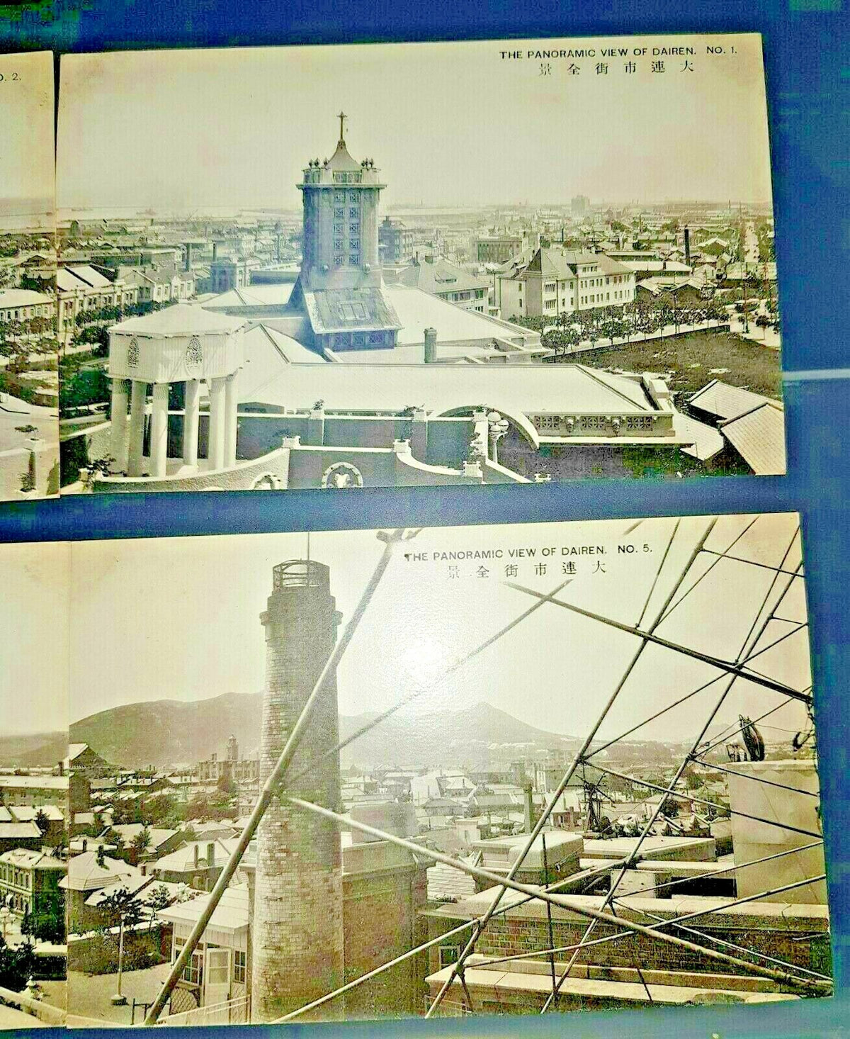 RARE CHINA DALIAN PANORAMA The Panoramic View of Dairen Japanese Post Cards Lot