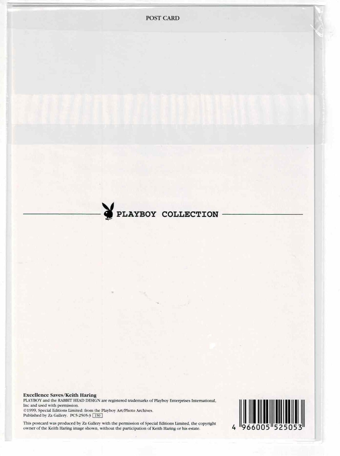 Keith Haring Playboy Collection Postcard 1999 Excellence Saves NOS Original Slee
