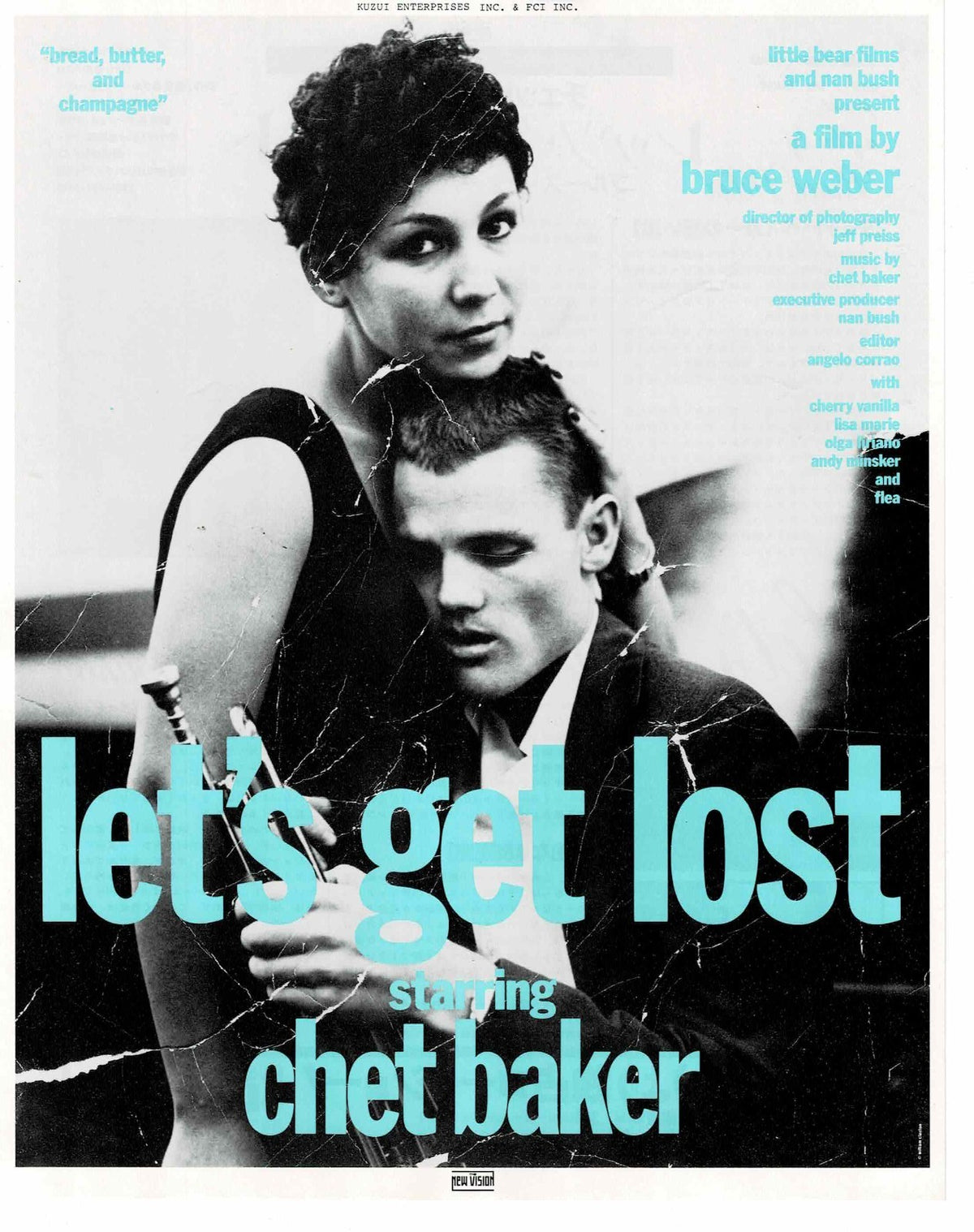 Let's Get Lost 1988 Bruce Weber Japan Original Mini Movie Poster Chirashi Flyer