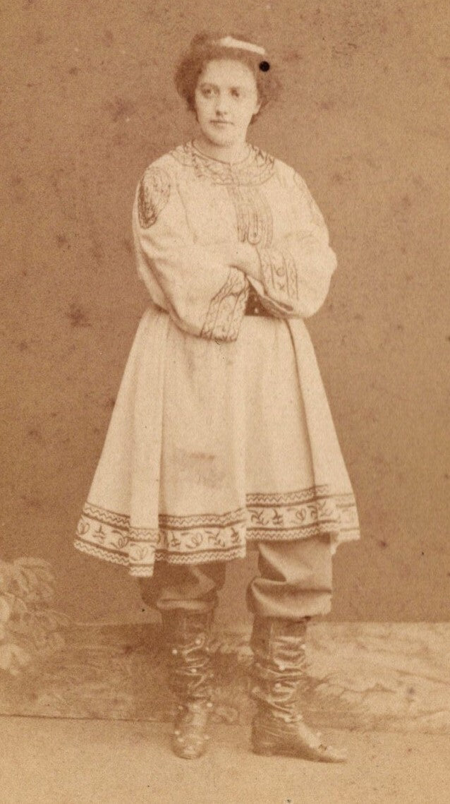 Antique Original RUSSIAN 2 pcs CDV Cabinet Photo Bergamasco Lushev Editor Russia