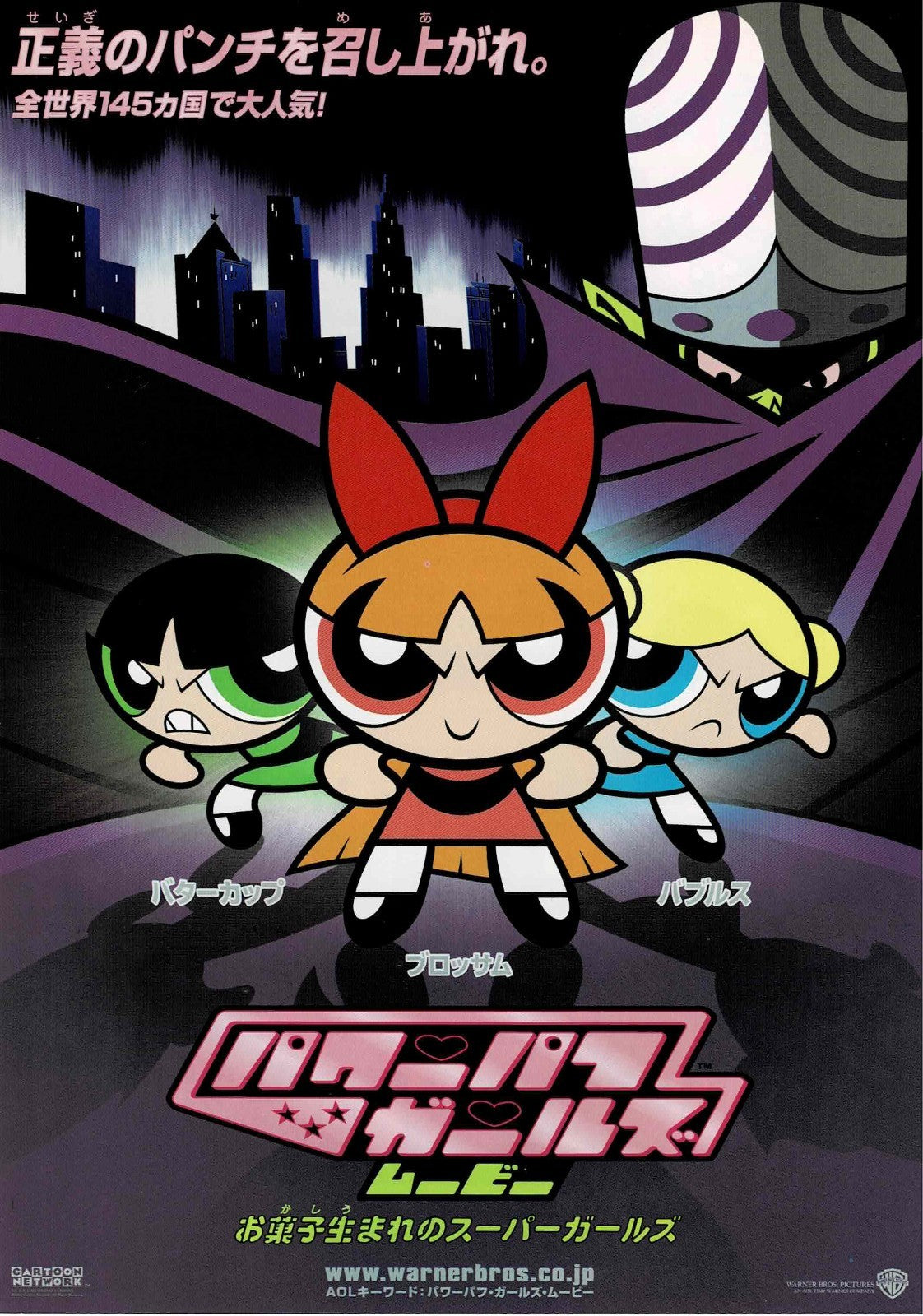 The Powepuff Girls 2002 Japanese Original Mini Movie Poster Chirashi Flyer B5