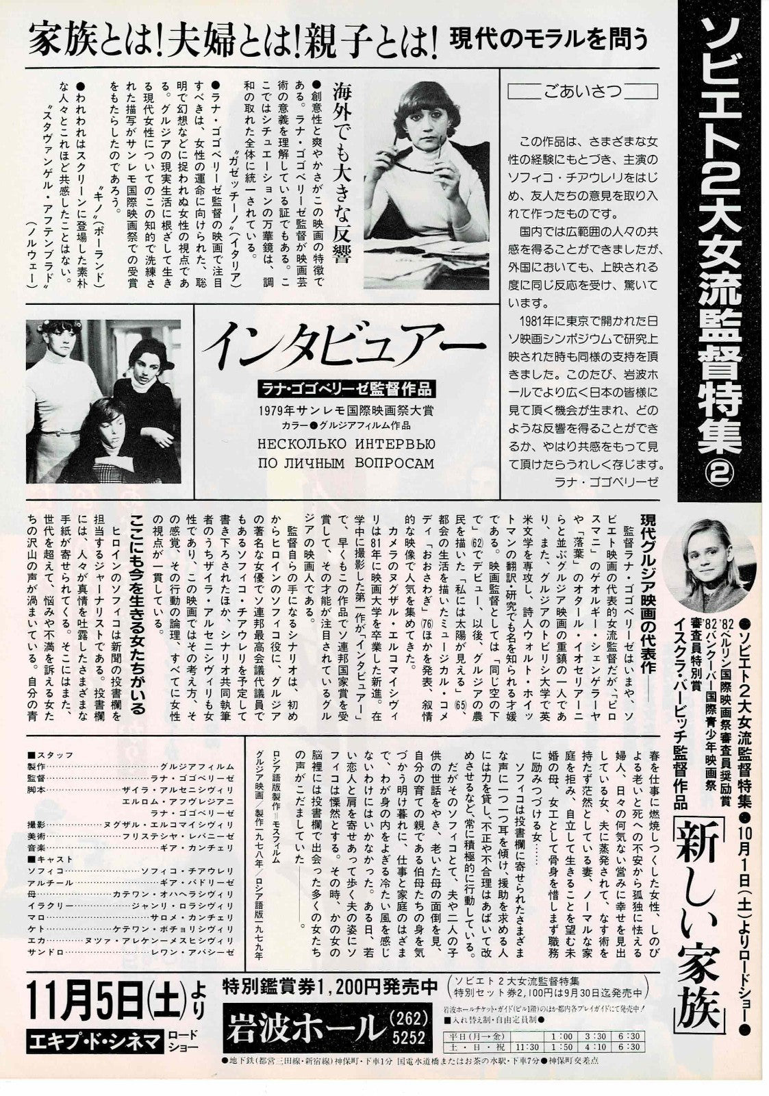 Some Interviews on Personal Matters 1978 JP Mini Movie Poster Chirashi Flyer B5