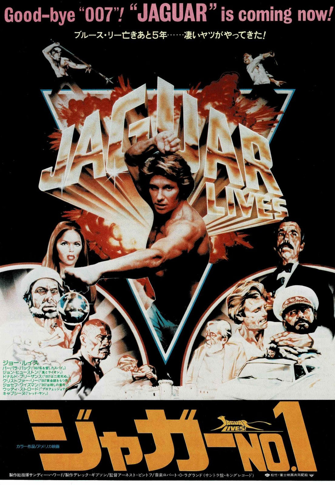 Jaguar Lives! 1979 Joe Lewis Japanese Org. Mini Movie Poster Chirashi Flyer B5
