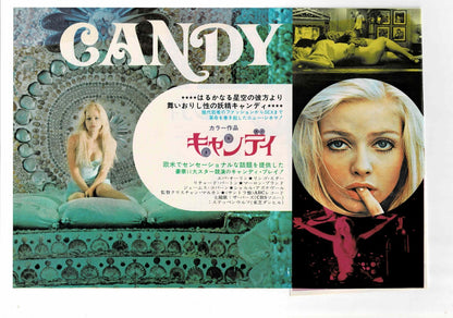 CANDY 1968 Ewa Aulin Rare Japanese Original Mini Movie Poster Chirashi Flyer B5