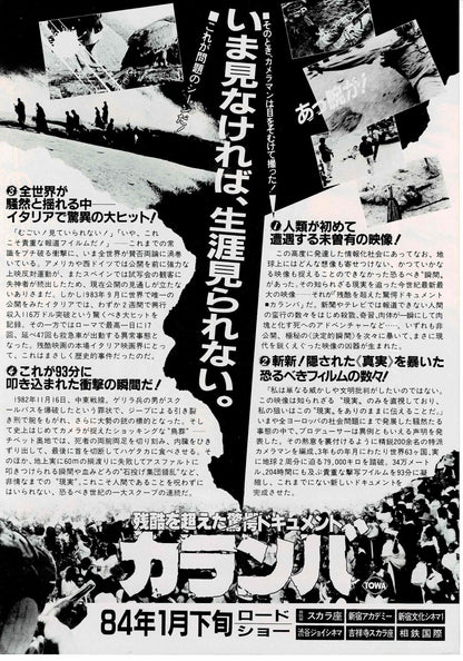 Caramba! Dolce e selvaggio 1983 Japanese Org.Mini Movie Poster Chirashi Flyer B5