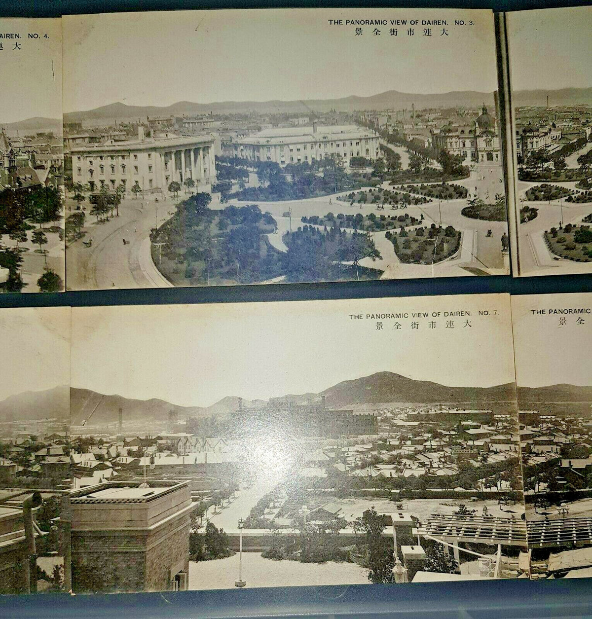 RARE CHINA DALIAN PANORAMA The Panoramic View of Dairen Japanese Post Cards Lot