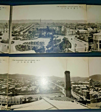 RARE CHINA DALIAN PANORAMA The Panoramic View of Dairen Japanese Post Cards Lot